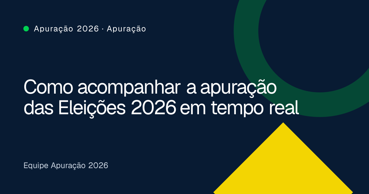 Como acompanhar a apuração das Eleições 2026 em tempo real